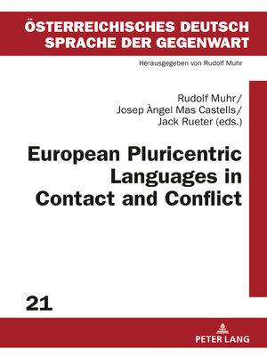 cover image of European Pluricentric Languages in Contact and Conflict